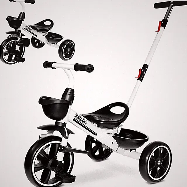2-in-1 Tricycle for Ages 18 Months to 5 Years Old - Extended Push Handle for...