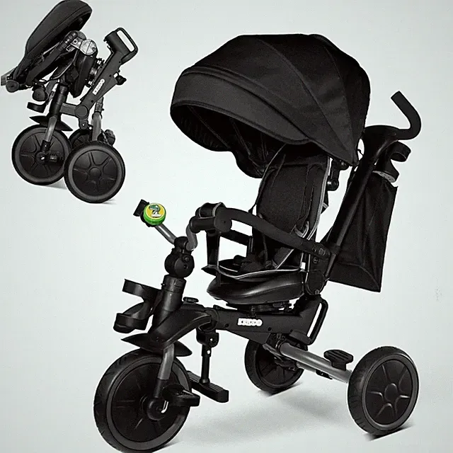 8-In-1 Foldable Tricycle Stroller for Toddlers 18 Months to 5 Years, 5-Point Sea