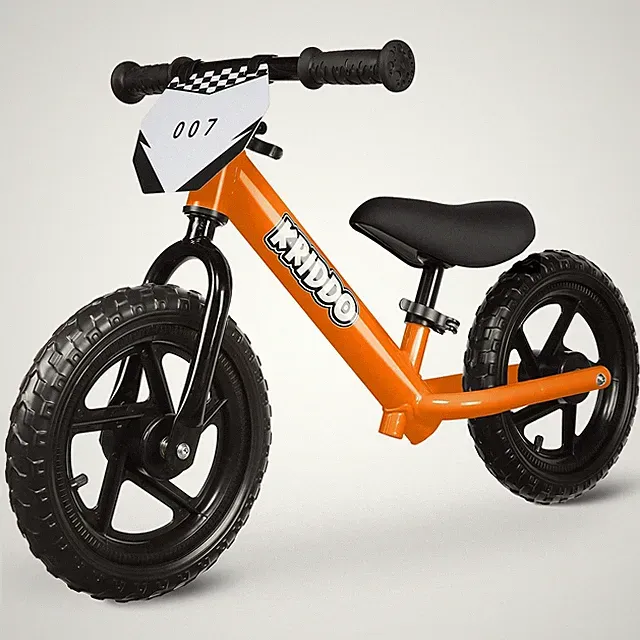 Balance Bike 12 Inch Toddler Push Bicycle Orange KRIDDO 2-3 Year Months Years