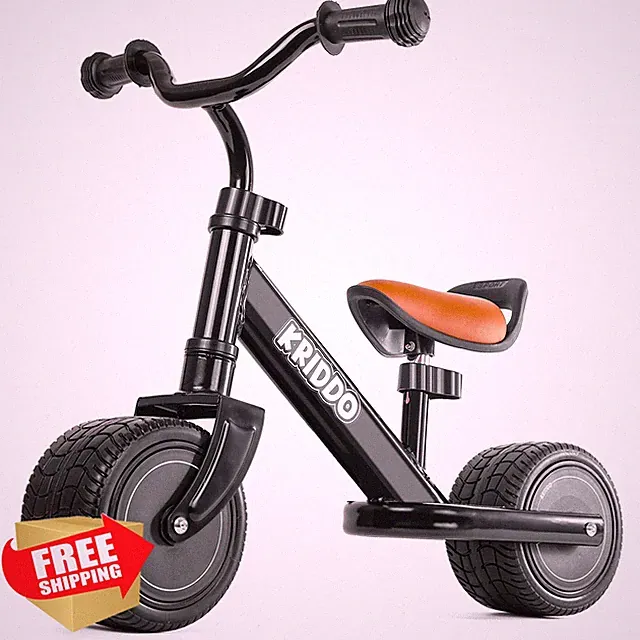 KRIDDO 1-2 Year Black Balance Bike