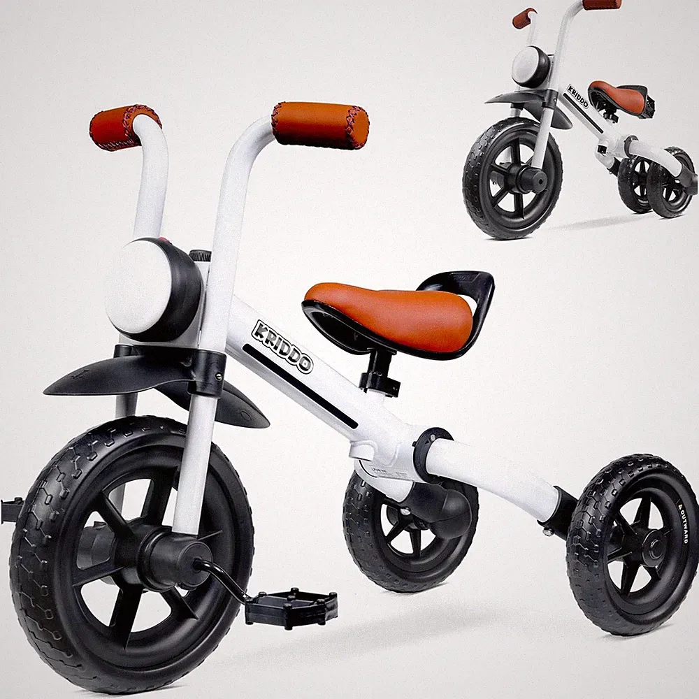 KRIDDO 2-in-1 Kids Balance Bike and Kids Tricycle for 2 to 5 Year Old, Toddle...