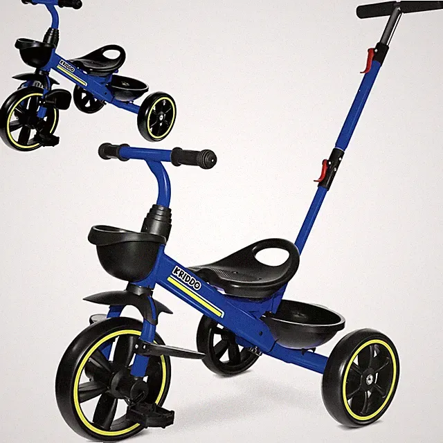 KRIDDO 2-in-1 Toddler Tricycle for Ages 18 Months to 5 Years Old - Extended P...