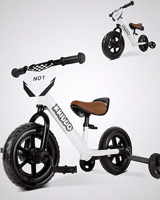 KRIDDO 2in1 Kids Tricycle and Toddler Balance Bike 2 Year Old, Detachable Ped...