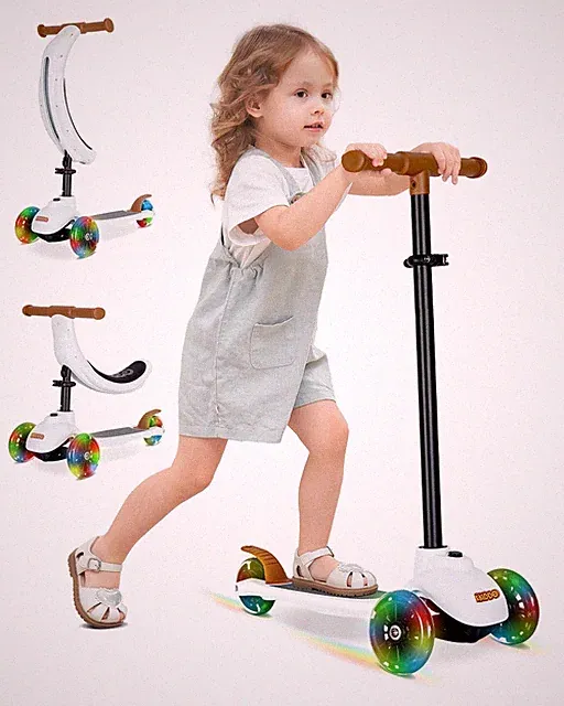 KRIDDO 3-in-1 Kids 29 inches (L) x 8 (W) x 29 (H), White