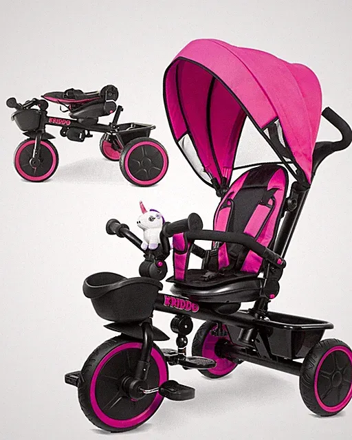 KRIDDO 7in1 Tricycle Stroller for Toddlers 18 Months to 5 Years, Adjustable P...