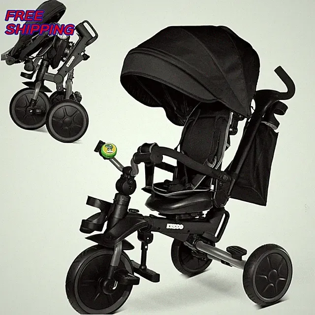 KRIDDO 8 in 1 Foldable Tricycle Stroller for Toddlers 18 Months to 5 Years 5 NEW