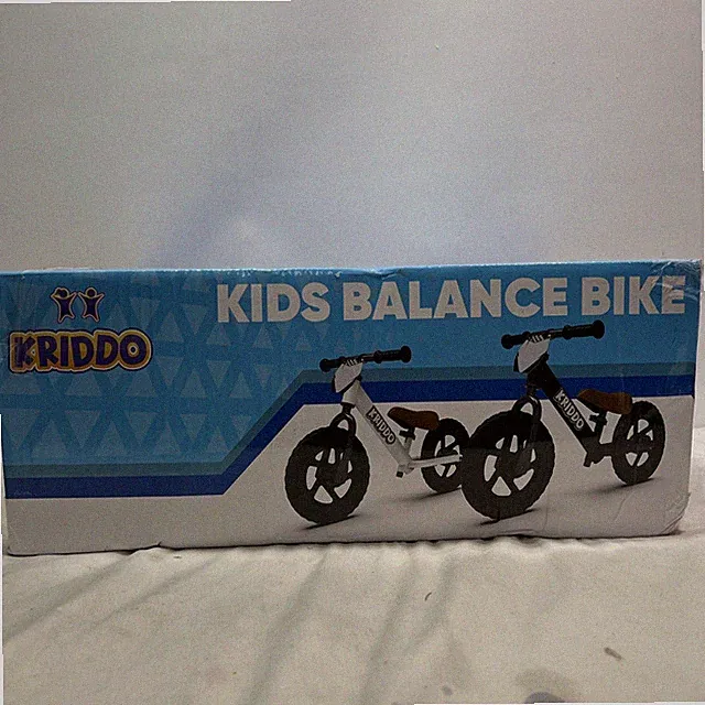 Kriddo Kids Balance Bike KB-002 White ~ NEW With Box Damage