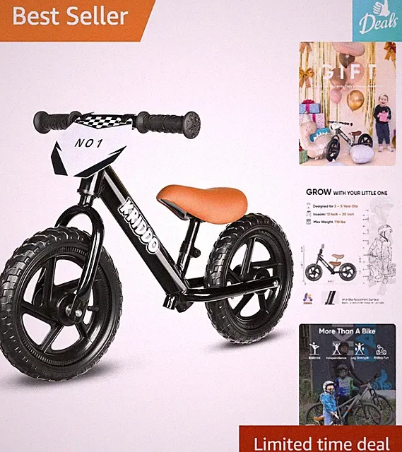 Kriddo Lightweight Balance Bike for Toddlers - Perfect Gift for Boys & Girls