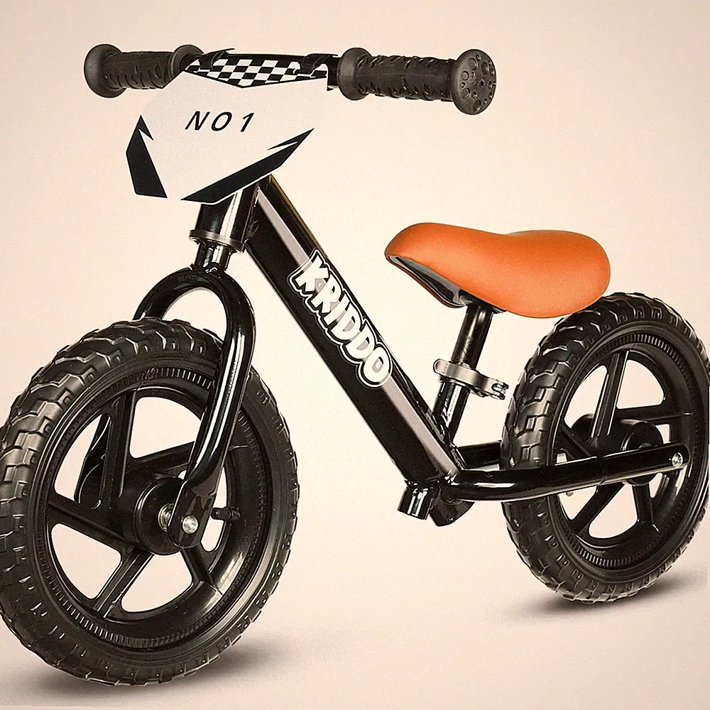 KRIDDO Toddler Balance Bike 2 Year Old,12 Inch Push Bicycle with Customize Pl...