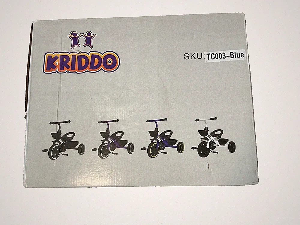 kriddo toddler tricycle Blue kids 1-3 yrs old