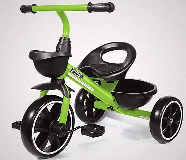 KRIDDO Toddler Tricycle Green Kids Trike 2-5 Years