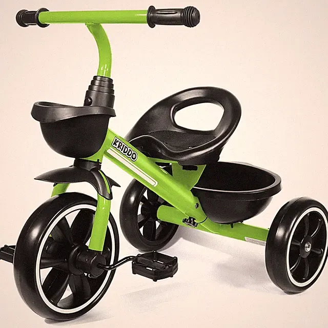 KRIDDO tricycle, a green gift for children aged 2-4.