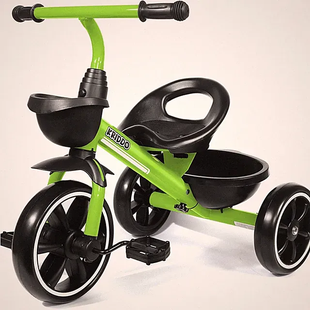 KRIDDO Tricycles Age 24 Month to 4 Years, Toddler Kids Trike for Large, Green