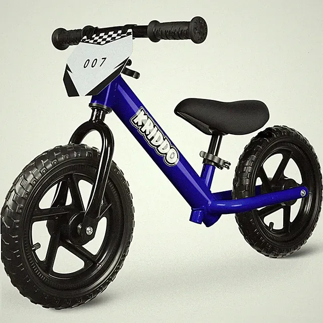 Toddler Balance Bike 12 Inch Blue Push Bicycle 18 Months 5 Years KRIDDO 2-3 Sets